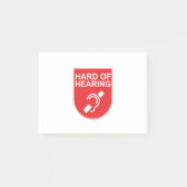 Harde hoorzitting post-it® notes (Voorkant)