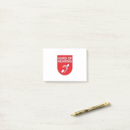 Harde hoorzitting post-it® notes (Op bureau)