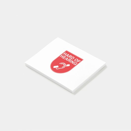 Harde hoorzitting post-it® notes (Schuin)