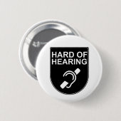 Harde hoorzitting ronde button 5,7 cm (Voorkant /achterkant)