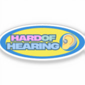 Harde hoorzitting sticker (Voorkant)