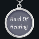 Harde hoorzitting zilver vergulden ketting<br><div class="desc">Harde gehoor,  perfecte assistent voor iedereen die weet dat het gehoor slecht is.</div>
