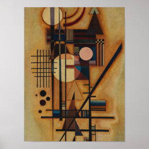 Harde in zacht, 1927 door Wassily Kandinsky Poster