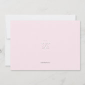 Harde inschrijving Foto Hartelijk dank Roze Bedankkaart (Achterkant)