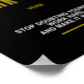 Harde Inspirerend offerte werken Poster (Hoek)