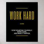 Harde Inspirerend offerte werken Poster (Voorkant)