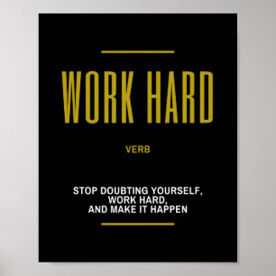 Harde Inspirerend offerte werken Poster