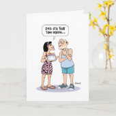 Harde Kaart van Pap Birthday (Gele Bloem)