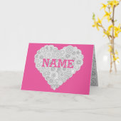 Harde kaart voor Moederdag aanpassen: Volwassen kl (Gele Bloem)