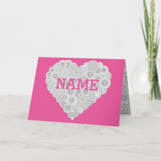 Harde kaart voor Moederdag aanpassen: Volwassen kl (Voorkant)