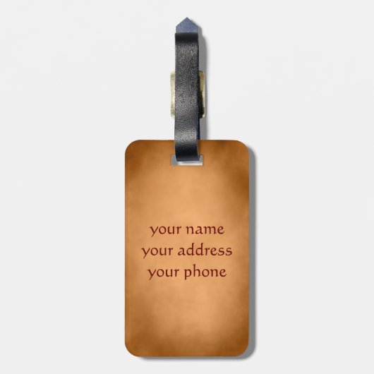 Harde keramiek - Licht en Schaduw Bagagelabel (Achterkant verticaal)