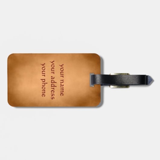 Harde keramiek - Licht en Schaduw Bagagelabel (Achterkant horizontaal)