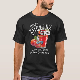 Harde kippen cider Girl Whiskey en beer Apple Hu T-shirt