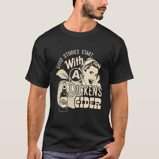 Harde kippen cidermeisje Whiskey en beer Apple Hum T-shirt (Voorkant)