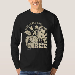 Harde kippen cidermeisje Whiskey en beer Apple Hum T-shirt