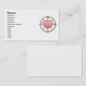 Harde kompas visitekaartje (Voorkant / Achterkant)