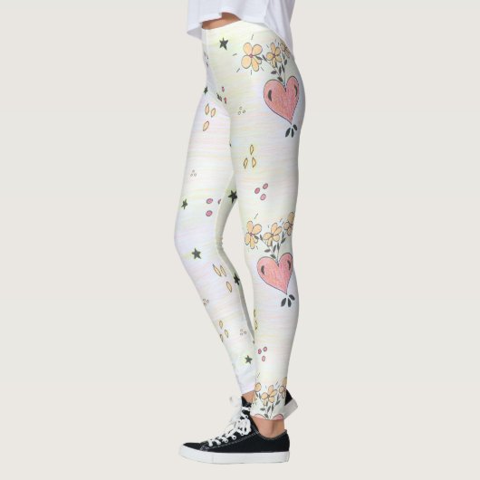 Harde kunst afdrukken leggings (Links)
