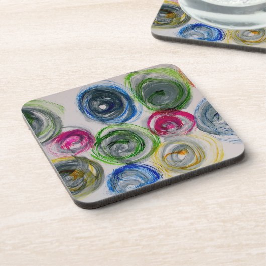 harde kunststof onderzetters met kurkrug (Linkerzijde)