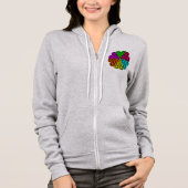 Harde levensloop X 6 — Bloem van hart — Vector Hoodie (Voorkant)