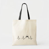 Harde lijn voor haaienaanval | Ik hou van haaien!  Tote Bag (Voorkant)