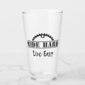 Harde, live, eenvoudige fietsen glas (Voorkant)