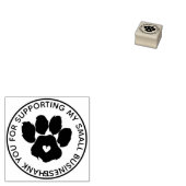 Harde middenhondwang bedankt rubberstempel (Gestempeld)