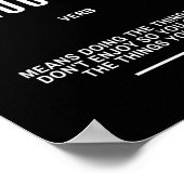 Harde Motivatie offerte Poster (Hoek)