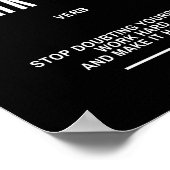 Harde Motivatie offerte voor werken Poster (Hoek)