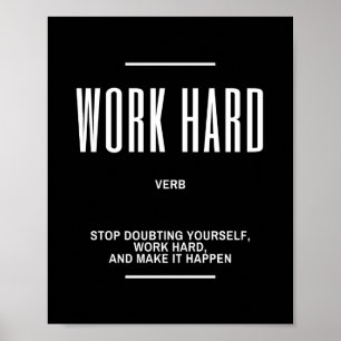 Harde Motivatie offerte voor werken Poster
