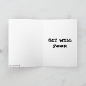 Harde noot om te kraken Krijg goed Wenskaart Kaart (Binnen)