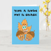 Harde noot om te kraken Krijg goed Wenskaart Kaart (Gele Bloem)