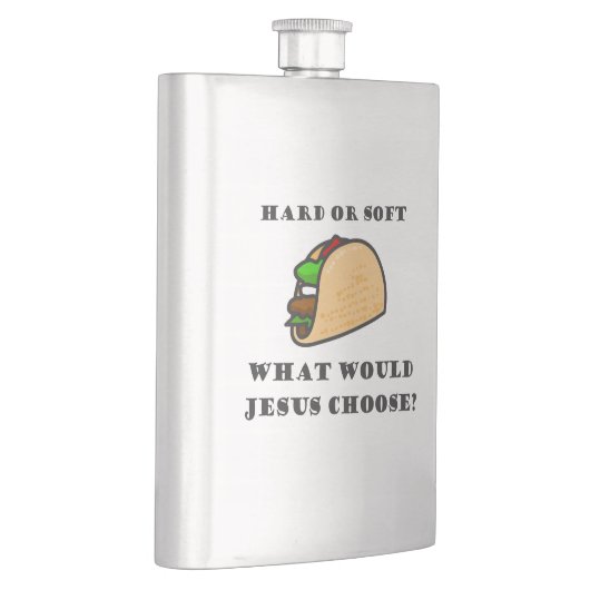 Harde of zachte Taco, wat zou Jezus kiezen? Flacon (Rechts)