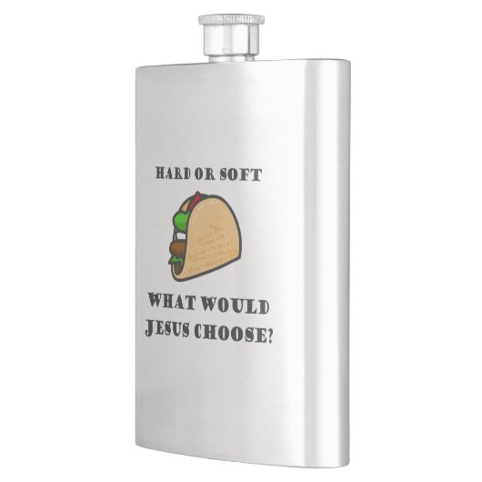 Harde of zachte Taco, wat zou Jezus kiezen? Flacon (Links)
