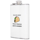 Harde of zachte Taco, wat zou Jezus kiezen? Heupfles (Links)