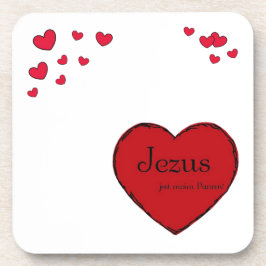 Harde onderzetters met kurk achterkant - set van 6