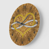 Harde oneindige Gold Silver Grote Klok (Hoek)