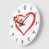 Harde pagina in rood - Kies achtergrondkleur Grote Klok (Hoek)