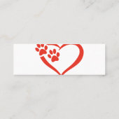 Harde pagina in rood - Kies achtergrondkleur Mini Visitekaartje (Achterkant)