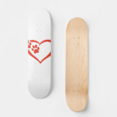 Harde pagina in rood - Kies achtergrondkleur Persoonlijk Skateboard (Voorkant)