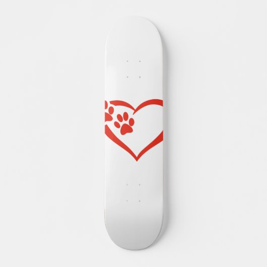 Harde pagina in rood - Kies achtergrondkleur Persoonlijk Skateboard (Voorkant)