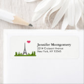 Harde Parijs met Eiffeltoren Etiket (Insitu)