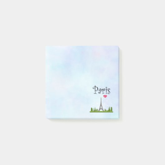 Harde Parijs met Eiffeltoren Post-it® Notes (Voorkant)