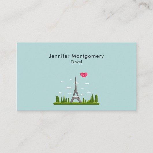 Harde Parijs met Eiffeltoren Visitekaartje (Voorkant)