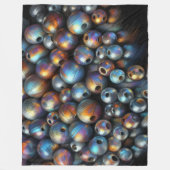 Harde pastel parels iriserende kralen fleece deken (Voorkant)