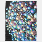 Harde pastel parels iriserende kralen fleece deken (Voorkant)