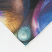 Harde pastel parels iriserende kralen fleece deken (Hoek)