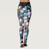 Harde pastel parels iriserende kralen leggings (Achterkant)