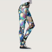 Harde pastel parels iriserende kralen leggings (Rechts)