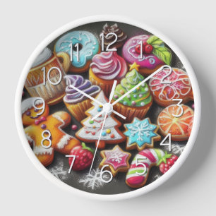 Harde Pastel Tekening Kerst Motief Kerst Koekje
