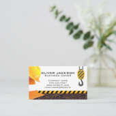 Harde Pet | Bouwstenen en kraan Visitekaartje (Staand voorkant)